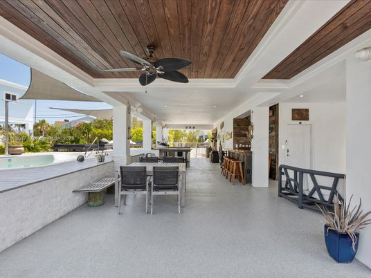 Interior, Pool, Recessed Lighting, Wooden Ceilings