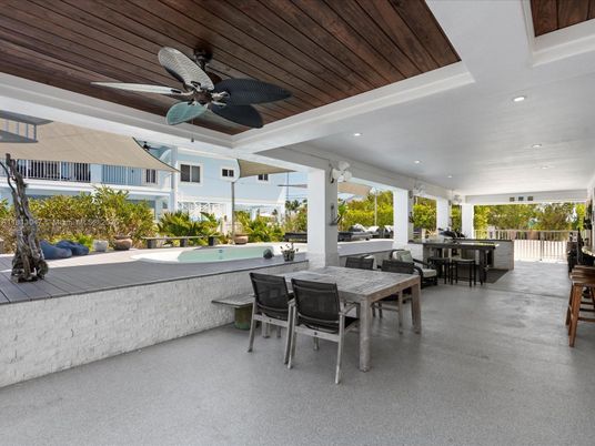 Exterior, Recessed Lighting, Wooden Ceilings
