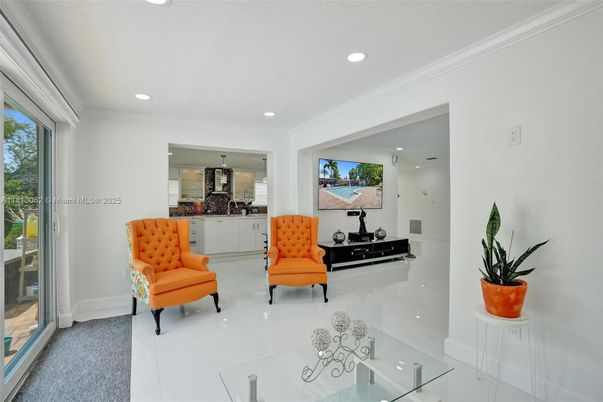 Interior, Living room, Recessed Lighting
