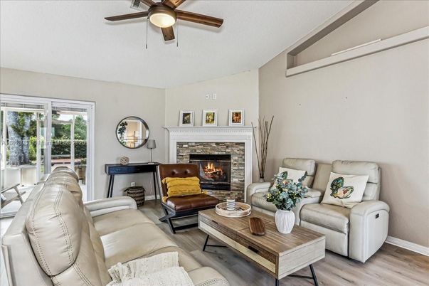 Fireplace, Interior, Living room, Wood Texture Flooring
