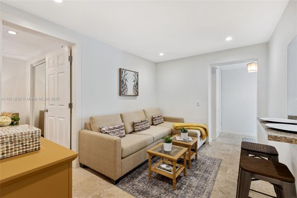 Interior, Living room, Recessed Lighting