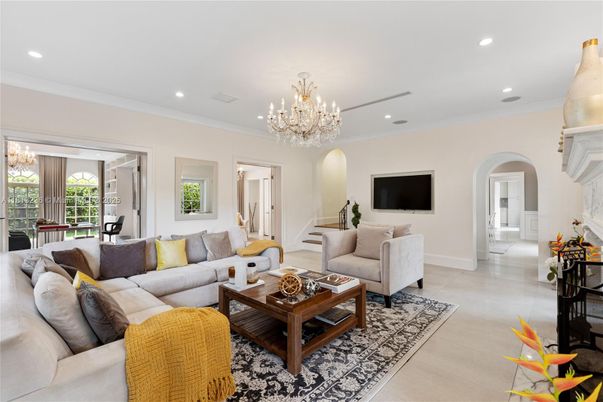 Chandelier, Interior, Living room, Recessed Lighting