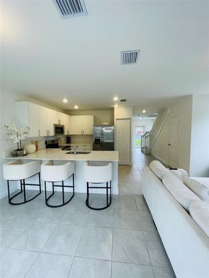 Interior, Kitchen, Living room, Recessed Lighting, Stainless Steel Appliances