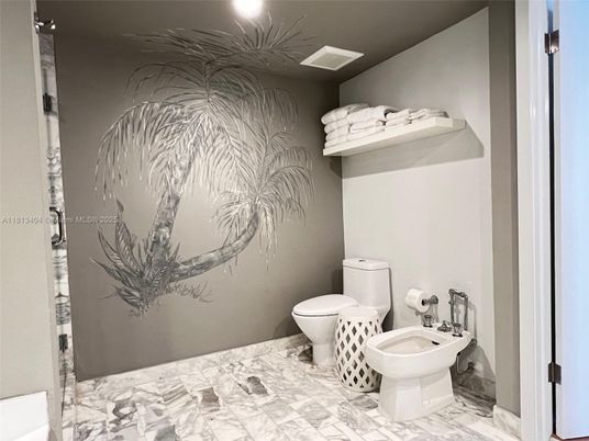 Bathroom, Interior, Marble, Recessed Lighting