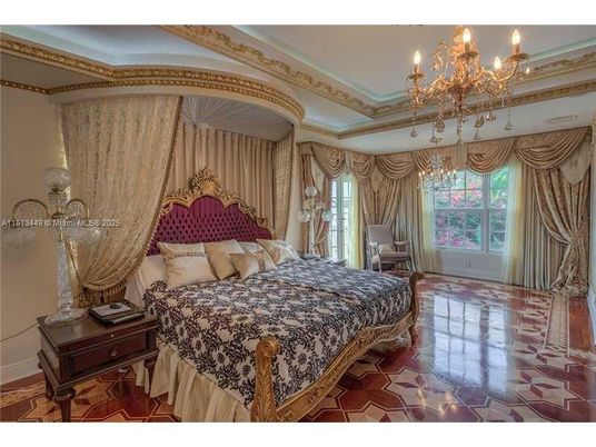 Bedroom, Chandelier, Interior