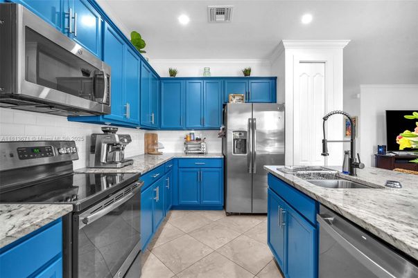 Interior, Kitchen, Recessed Lighting, Stainless Steel Appliances