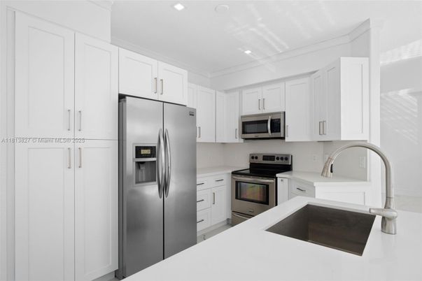 Interior, Kitchen, Recessed Lighting, Stainless Steel Appliances