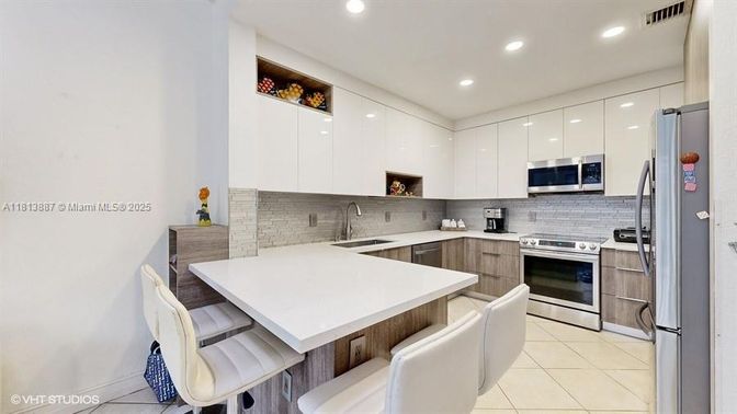Interior, Kitchen, Recessed Lighting, Stainless Steel Appliances