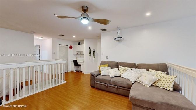 Interior, Kitchen, Living room, Recessed Lighting, Wood Texture Flooring