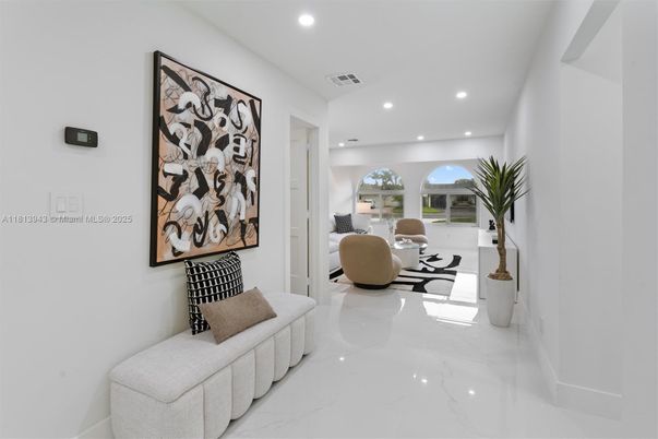 Interior, Marble, Recessed Lighting