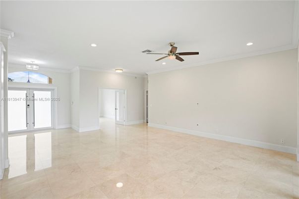 Empty room, Interior, Recessed Lighting