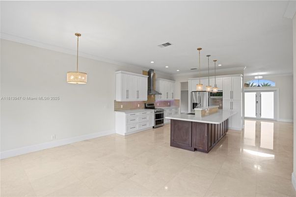 Interior, Kitchen, Pendant Lights, Recessed Lighting, Stainless Steel Appliances