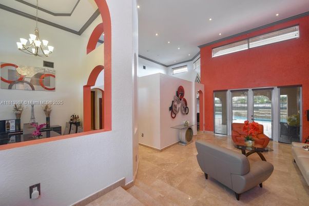 Chandelier, Interior, Living room, Recessed Lighting