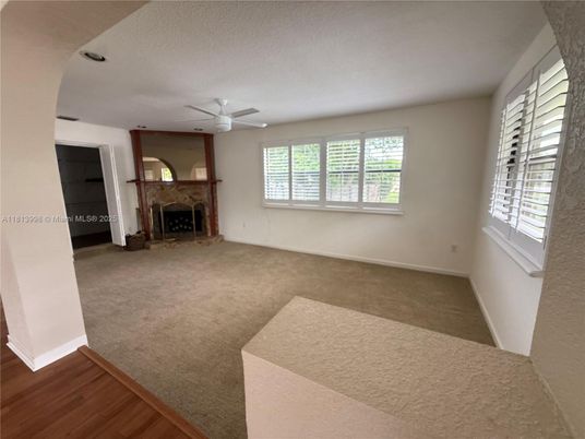 Empty room, Fireplace, Interior, Wood Texture Flooring