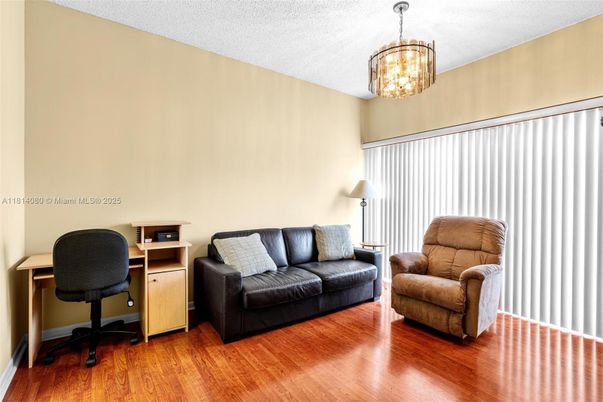 Chandelier, Home Office, Interior, Wood Texture Flooring