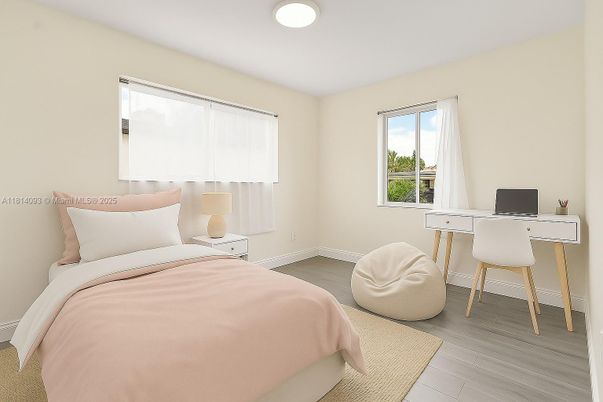 Bedroom, Home Office, Interior, Wood Texture Flooring