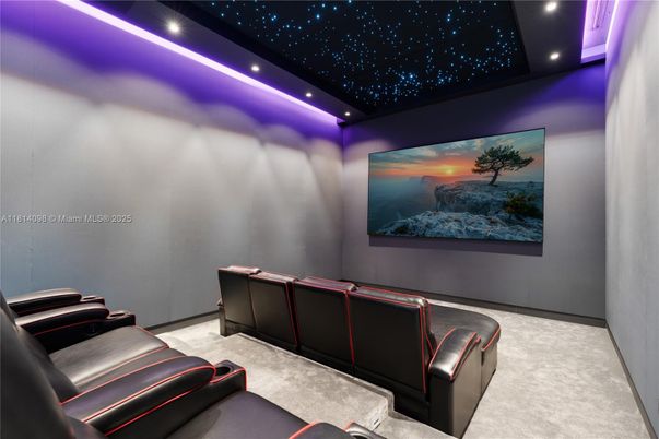 Home Theatre Room, Interior, Recessed Lighting, Theatre Room