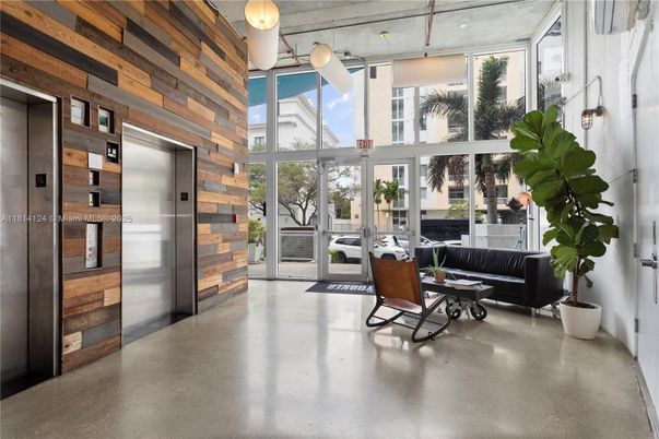 Elevator, Interior, Wooden Walls