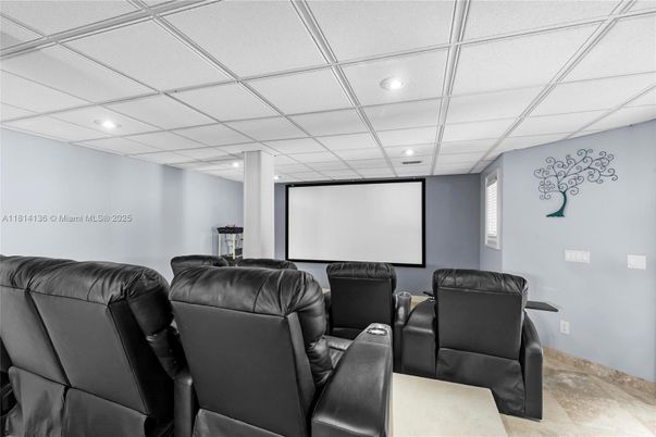 Home Theatre Room, Interior, Projection Screen, Recessed Lighting, Theatre Room