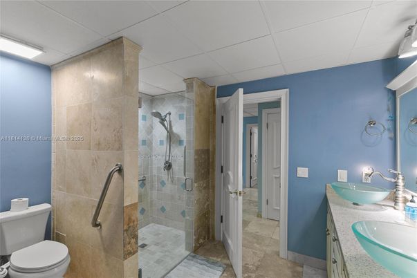 Bathroom, Dual Sink Vanities, Glass Shower, Interior