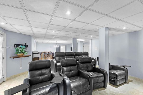 Home Theatre Room, Interior, Recessed Lighting, Theatre Room