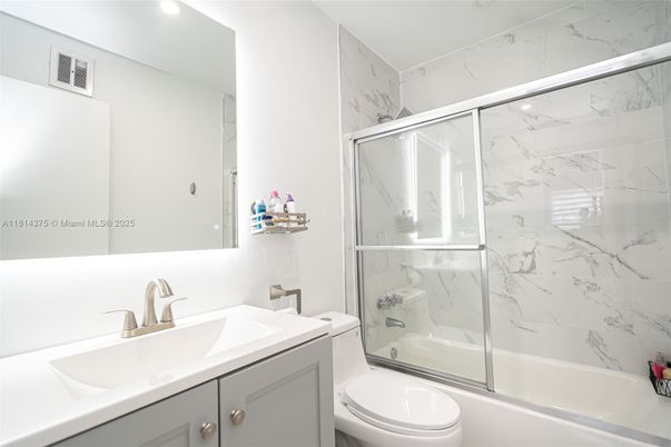 Bathroom, Glass Shower, Interior, Marble Walls, Recessed Lighting