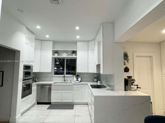 Interior, Kitchen, Recessed Lighting, Stainless Steel Appliances