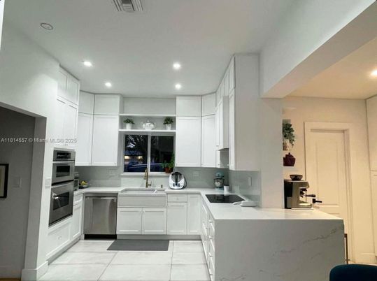 Interior, Kitchen, Recessed Lighting, Stainless Steel Appliances