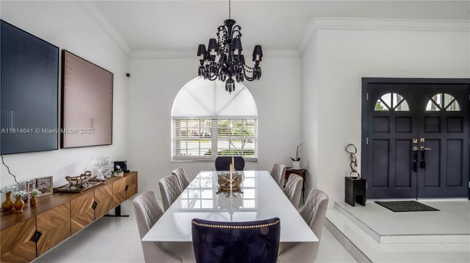 Chandelier, Dining room, Interior