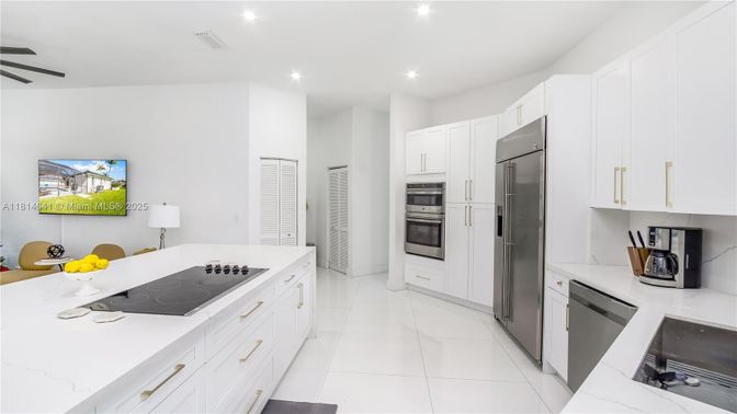 Interior, Kitchen, Recessed Lighting, Stainless Steel Appliances