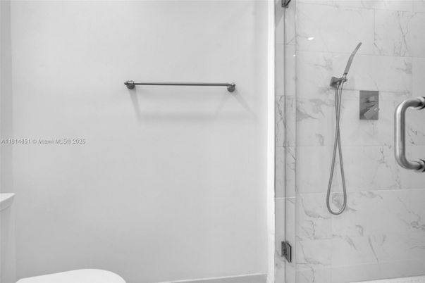 Bathroom, Glass Shower, Interior, Marble Walls