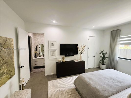Bedroom, Interior, Recessed Lighting