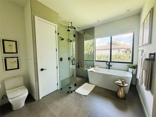 Bathroom, Free Standing Baths, Glass Shower, Interior