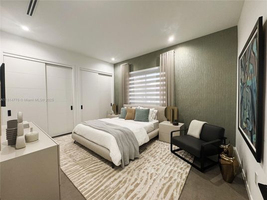 Bedroom, Interior, Recessed Lighting