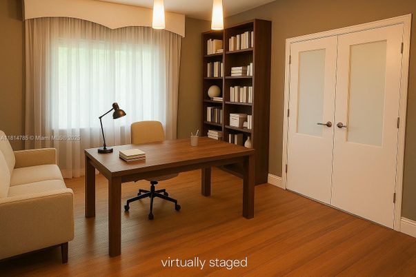 Home Office, Interior, Wood Texture Flooring
