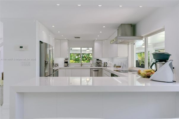 Interior, Kitchen, Recessed Lighting, Stainless Steel Appliances
