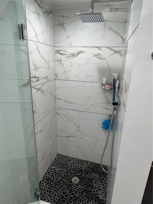 Bathroom, Glass Shower, Interior, Marble Walls