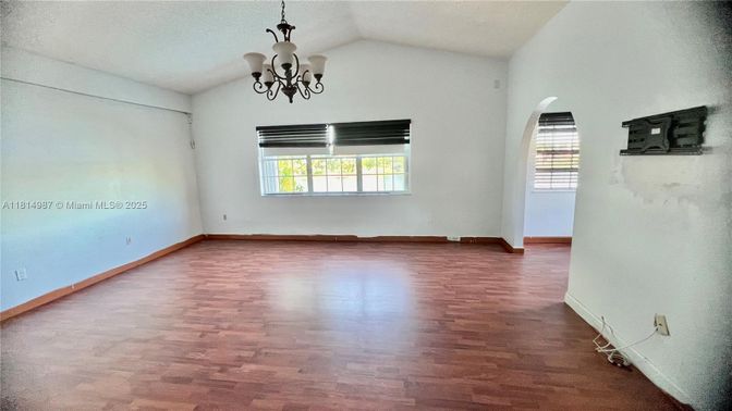 Chandelier, Empty room, Interior, Wood Texture Flooring
