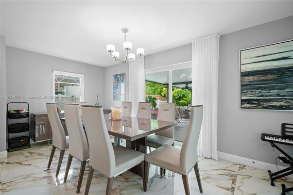Chandelier, Dining room, Interior, Marble