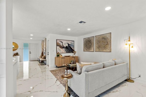Interior, Living room, Marble, Recessed Lighting