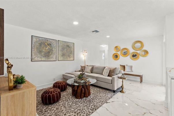 Interior, Living room, Marble, Recessed Lighting