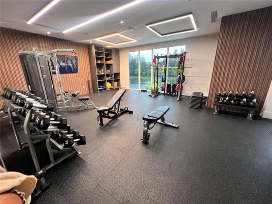 Fitness Equipment, Gym, Interior, Recessed Lighting