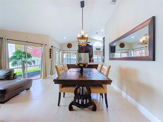 Dining room, Interior, Pendant Lights, Recessed Lighting