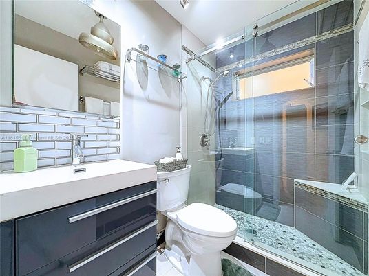 Bathroom, Glass Shower, Interior