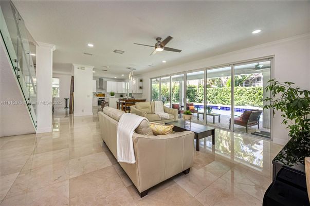Interior, Kitchen, Living room, Recessed Lighting
