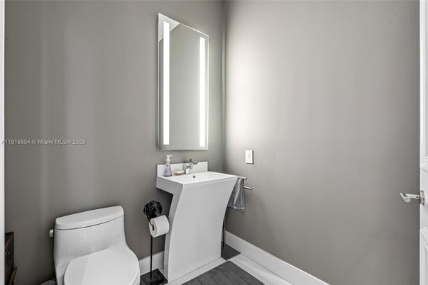 Bathroom, Interior, Wood Texture Flooring