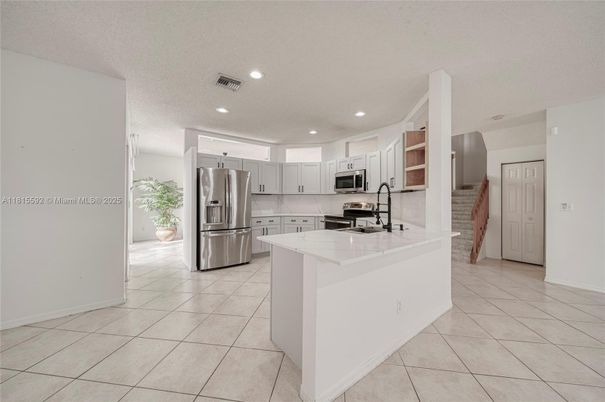 Interior, Kitchen, Recessed Lighting, Stainless Steel Appliances