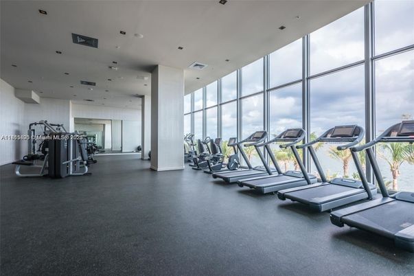 Fitness Equipment, Gym, Interior, Recessed Lighting