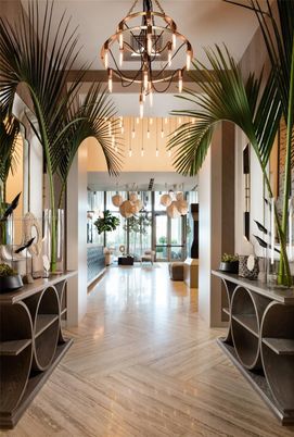 Chandelier, Interior, Wood Texture Flooring