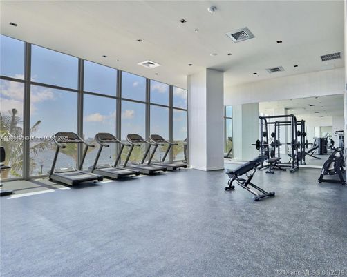 Fitness Equipment, Gym, Interior, Recessed Lighting
